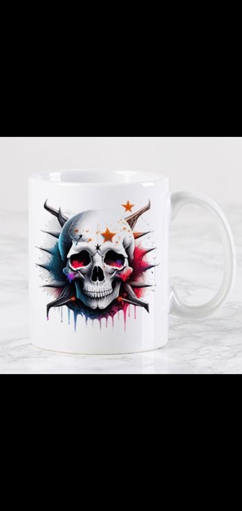 Mug tête de mort personnalisé