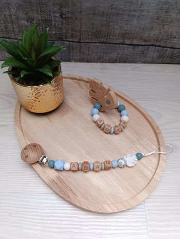 Attache tétine+ anneau de dentition