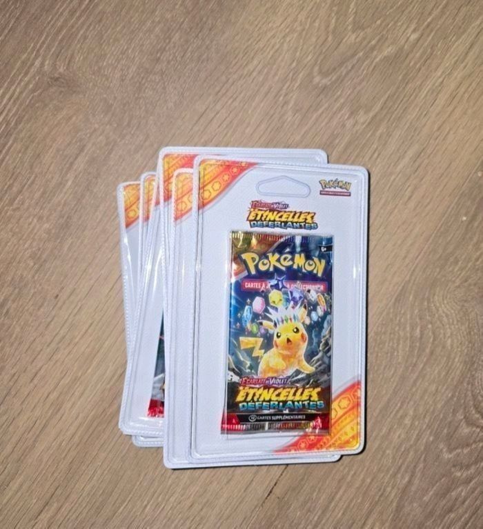 Pokemon lot de 6 booster ev8 etincelle déferlante