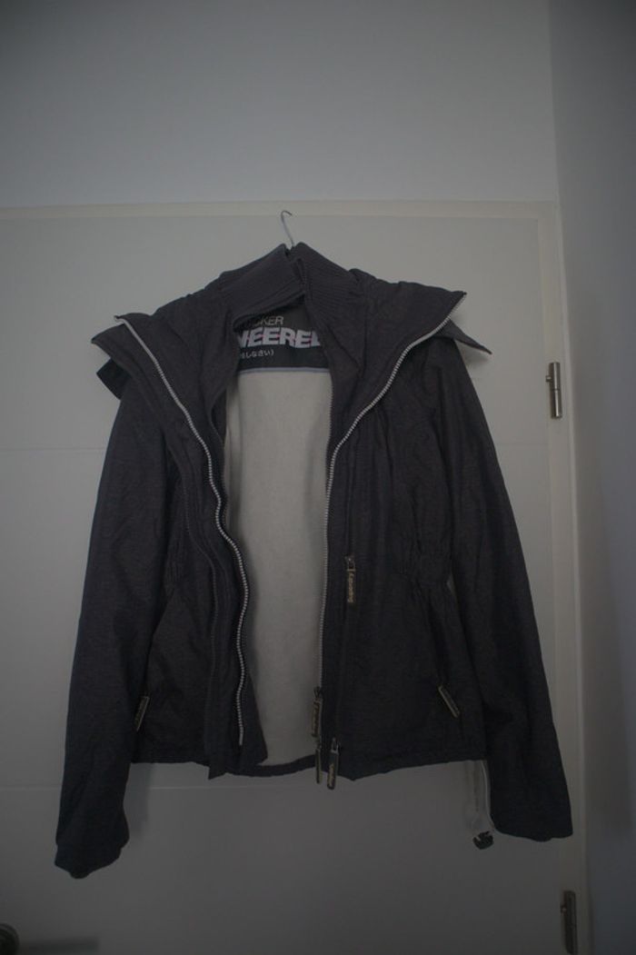 Manteau gris foncé Superdry - photo numéro 2
