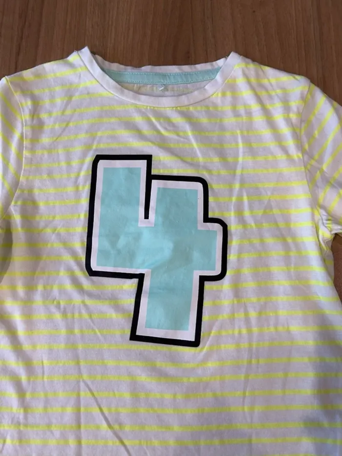 Tee shirt special anniversaire 4 ans - photo numéro 2