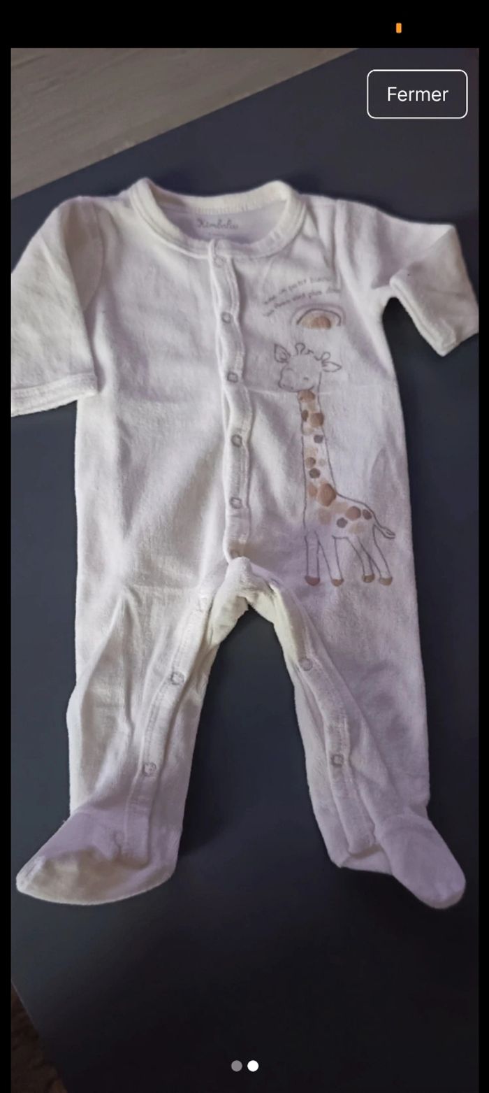 Lot pyjama 1 mois - photo numéro 8