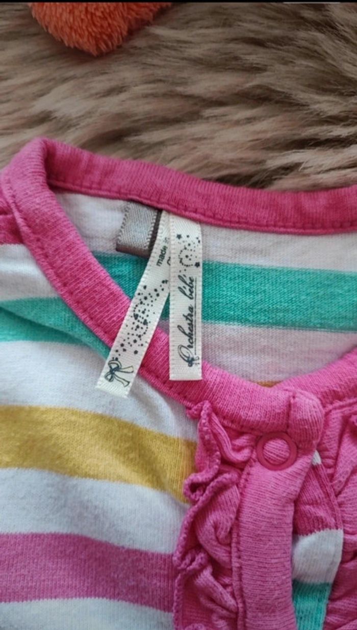 Pyjama fin rayé orchestra 1 mois - photo numéro 5