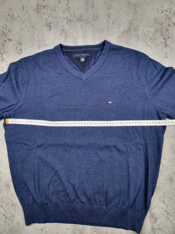 Pull col V Tommy Hilfiger bleu, L Hommes - photo numéro 12