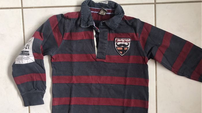 Polo garçon rayé 5/6 ans TAO U11 - photo numéro 2