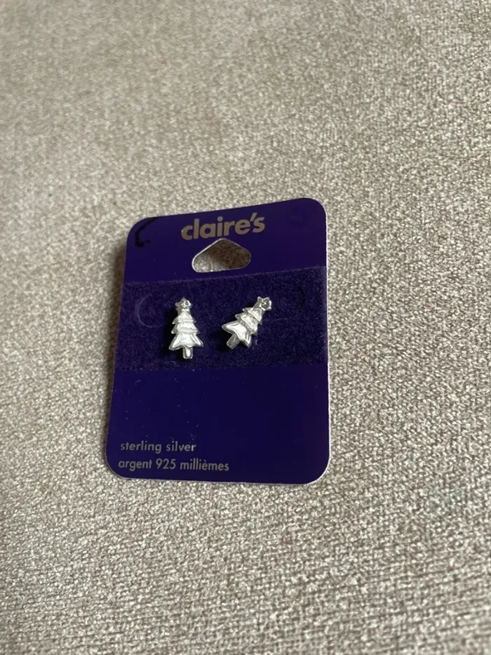 Boucle d’oreille sapin Noël