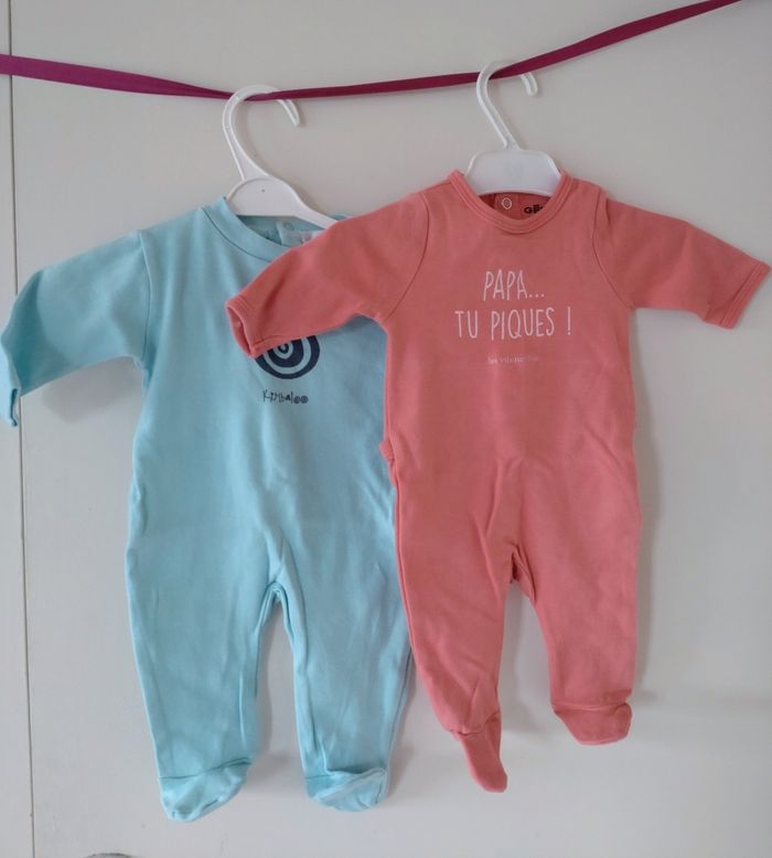 Lot 2 pyjamas en coton 💙💘 - photo numéro 2