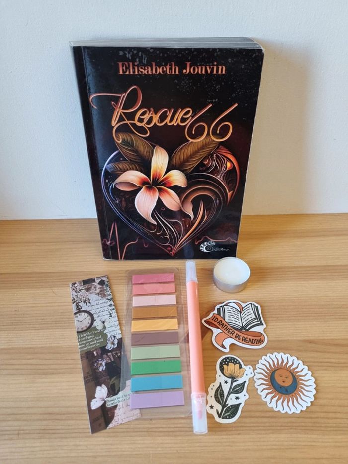 Box Rescue 66 dédicacé par l'auteur et goodies