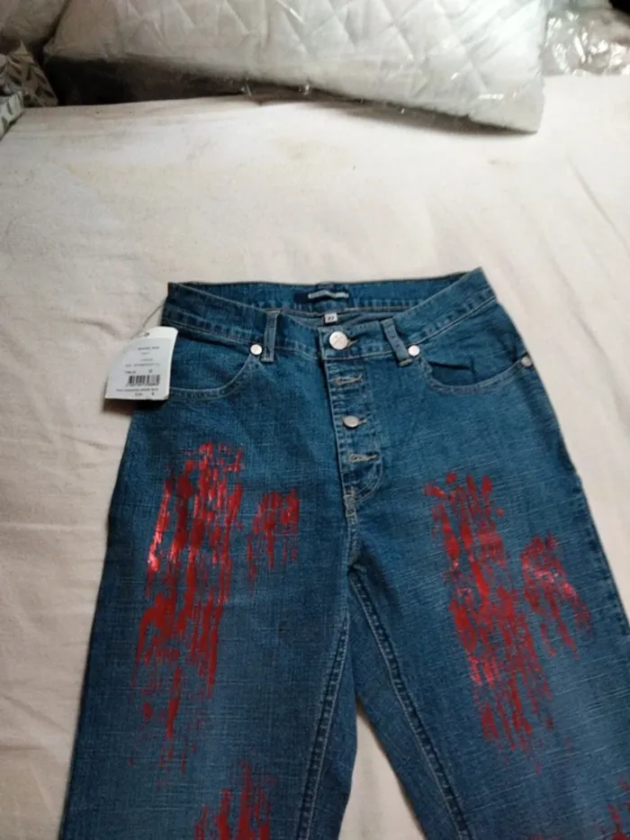 Pantalon en jeans vintage School Rag taille 27 - photo numéro 2