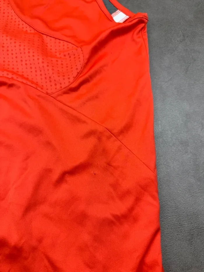 Débardeur Adidas Vintage Y2k 00’s Orange Taille L - photo numéro 8