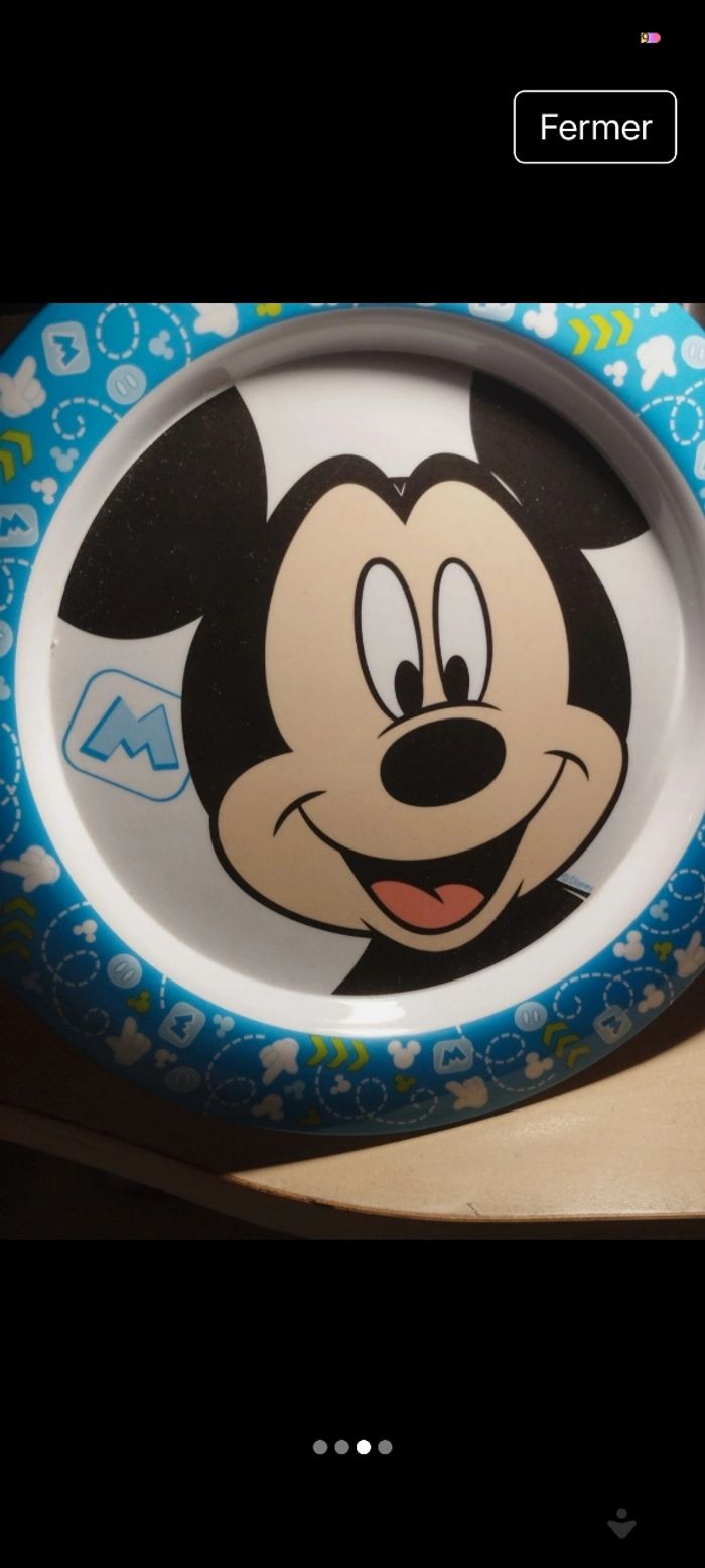 Assiette Disney Mickey - photo numéro 3