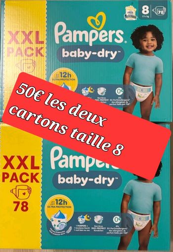 Pampers taille 8