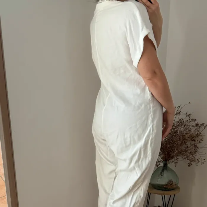 Combinaison Blanche Fluide Mango Taille L - photo numéro 3