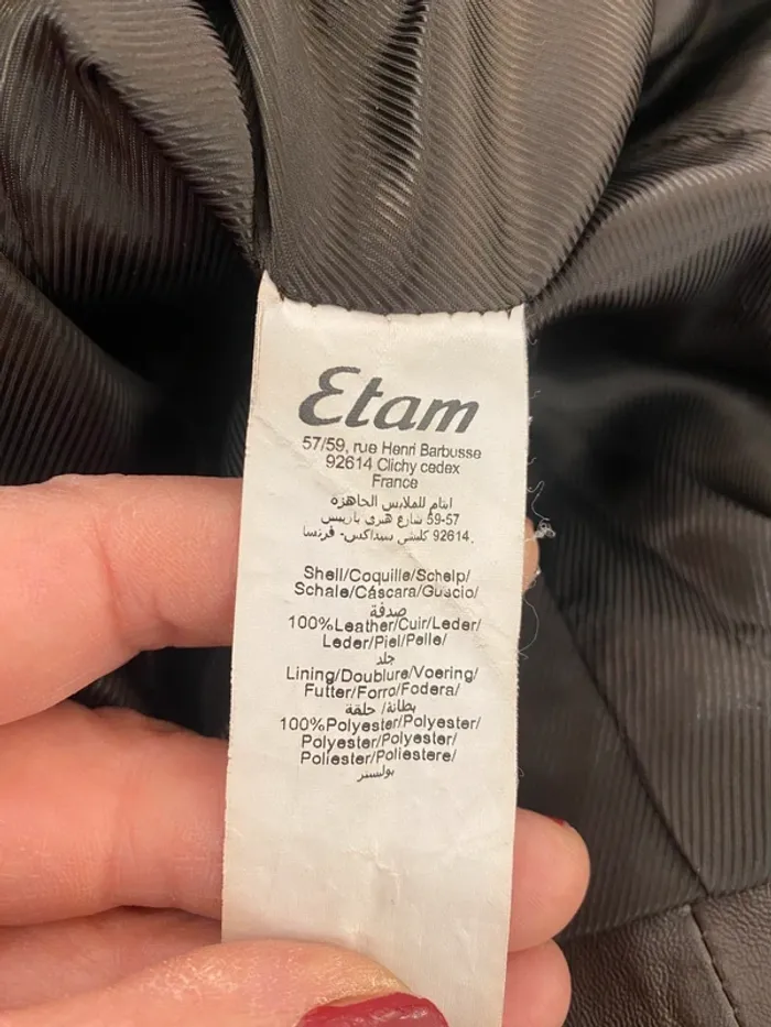 Veste en cuir véritable - photo numéro 7