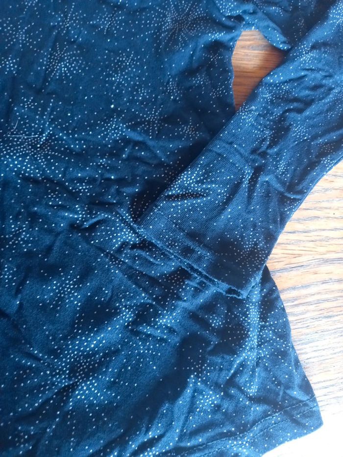💝 -50% Blouse longues manches paillettée - photo numéro 3