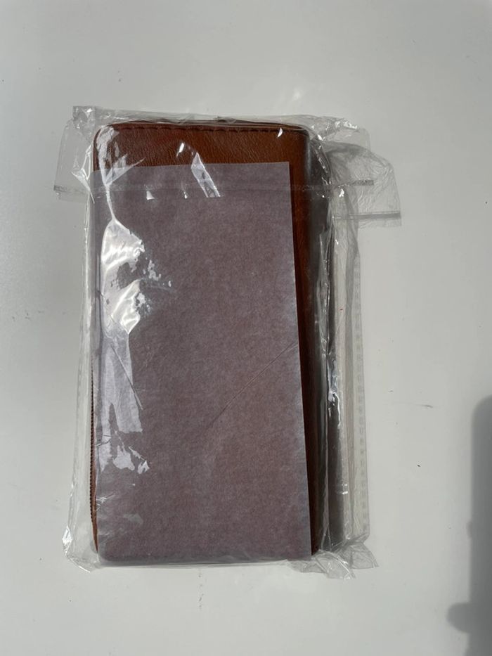 Portefeuille marron neuf 10x19 cm - photo numéro 4