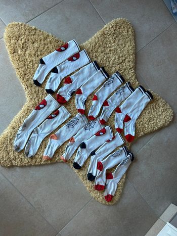 8 paires de chaussettes hautes Spiderman 31-34