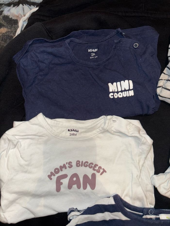 Lot t-shirt manche longue 24 mois - 2 ans - photo numéro 2