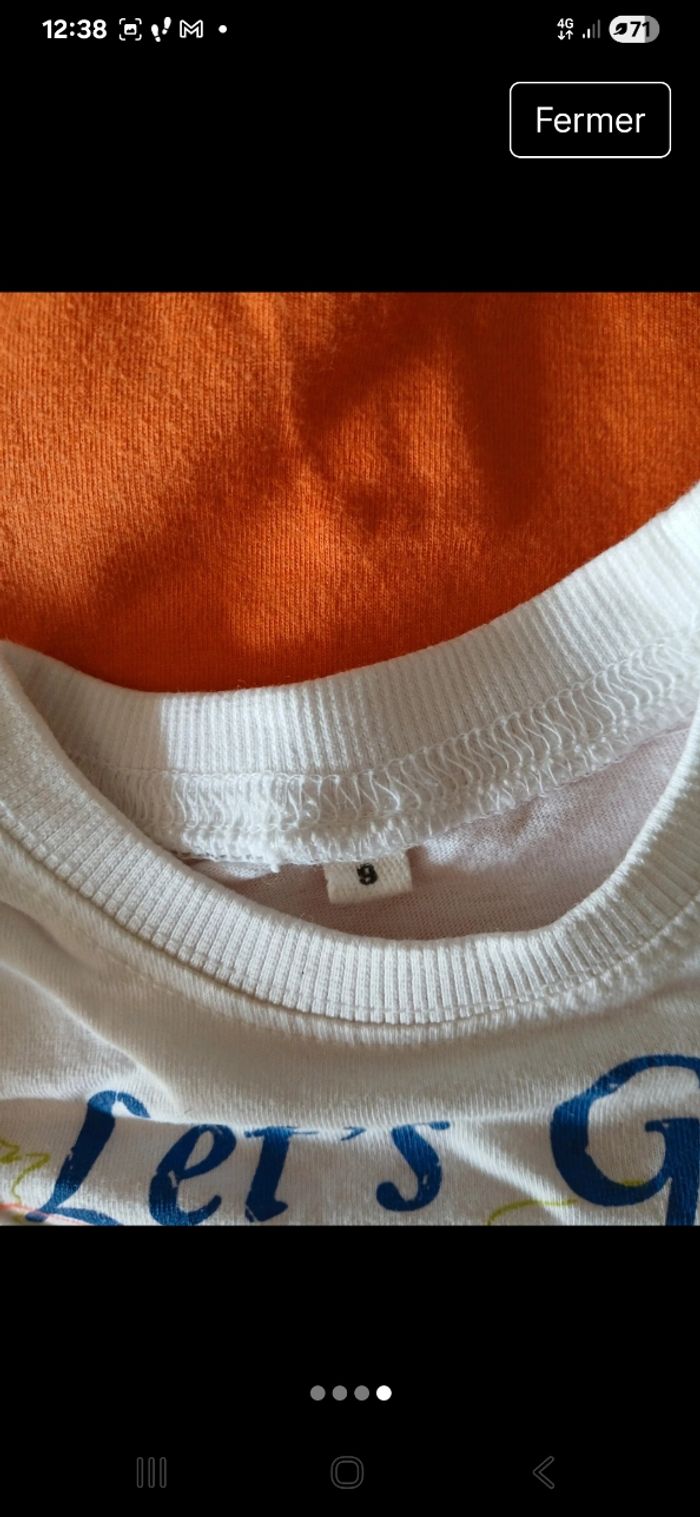 Tee-shirt garçon Taille 9 mois - photo numéro 4