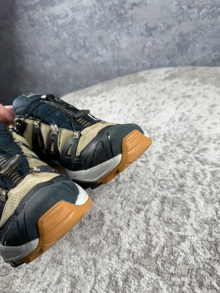 Salomon X Ultra 360 Gore-Tex - White & Beige & Blue - photo numéro 15