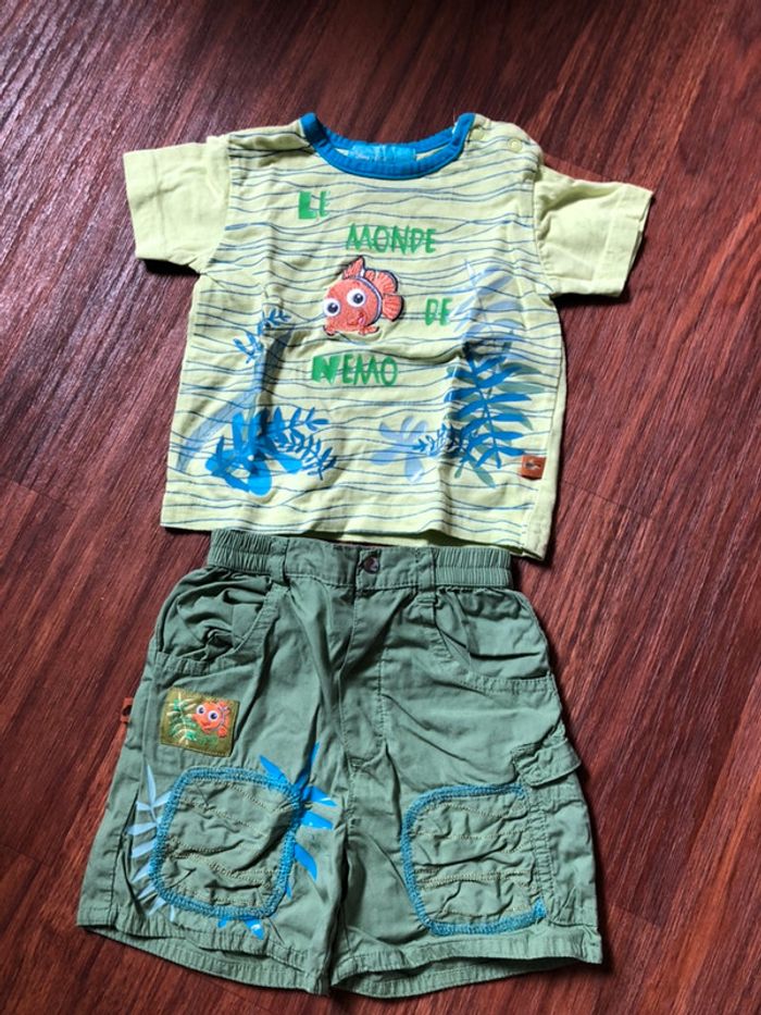 Ensemble short tee-shirt Nemo