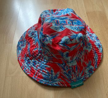 chapeau bob anti UV fleuri taille 18/24 mois