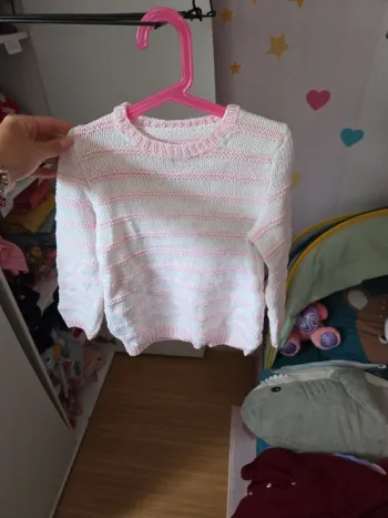 Pull fait main taille 8 ans