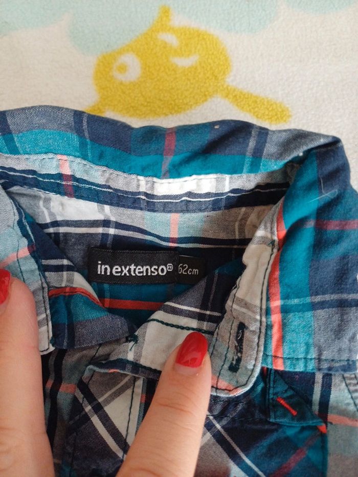 Chemise à carreaux 3 mois - photo numéro 2