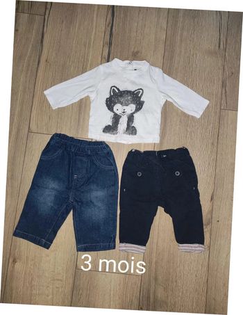 Lot 3 pièces garçon 3 mois