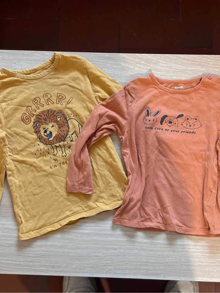 Lot de 5 t-shirt manches longues - enfant - 3 ans - automne hiver - photo numéro 2