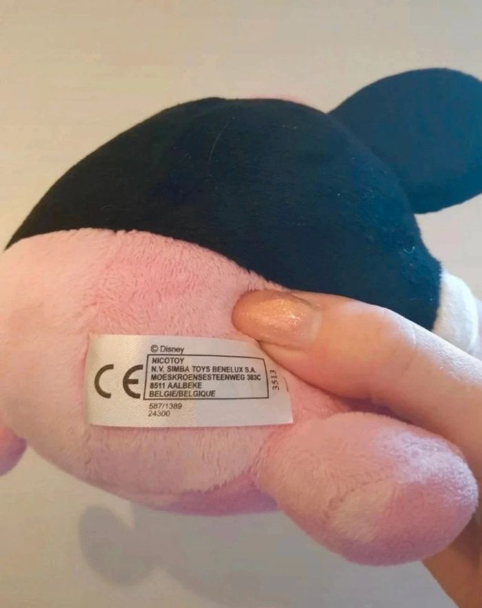 Peluche ronde minnie disney nicotoy - photo numéro 3