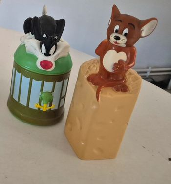 Lot 2 bouteilles flacons shampoings gel douche vintage