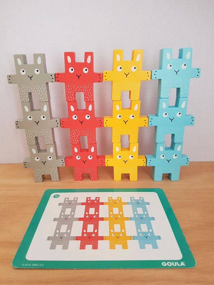 Goula Lapins à empiler, jeu en bois - photo numéro 11