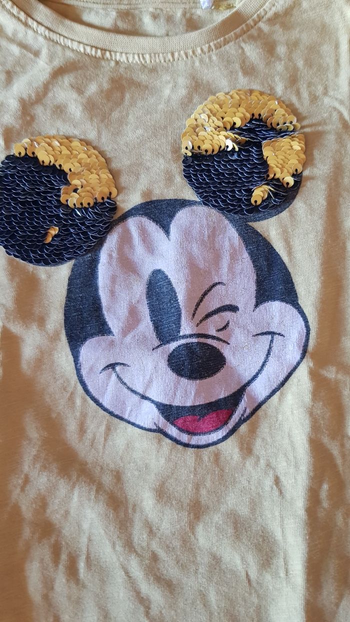 Tshirt jaune Mickey - photo numéro 3