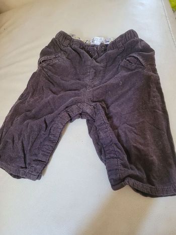Pantalon velours 6 mois obaibi