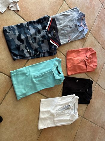 Lot de 7 polos toutes marques taille S/M