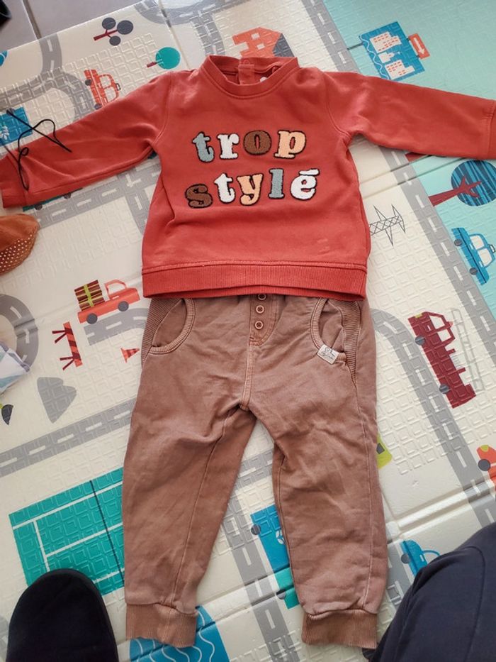 Ensemble gemo 24 mois 86cm pull jogging - photo numéro 4