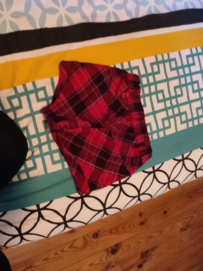 Short à carreaux rouge - photo numéro 4