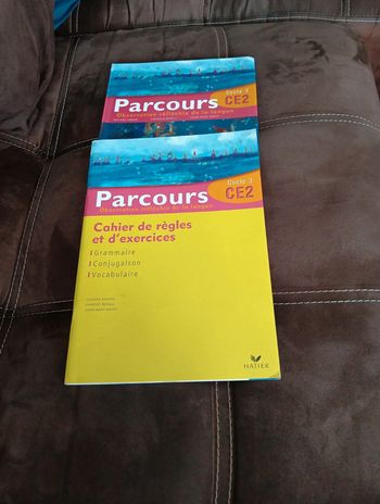 Livre Parcours CE2 avec son cahier de règles et d'exercices 2006