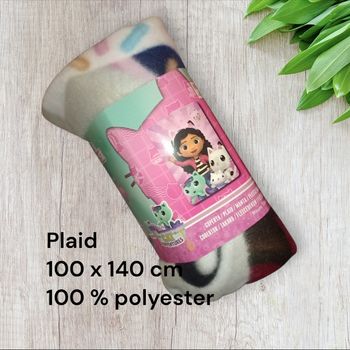 Couverture Plaid  gabby cat la maison magique