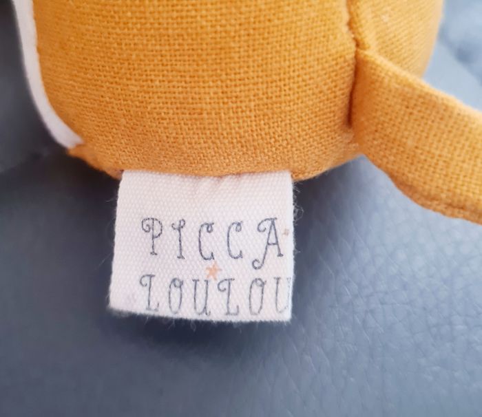 🦁 Peluche Lion Picca Loulou Neuf – Coton Bio – Cadeau Naissance – Look Rétro - photo numéro 4