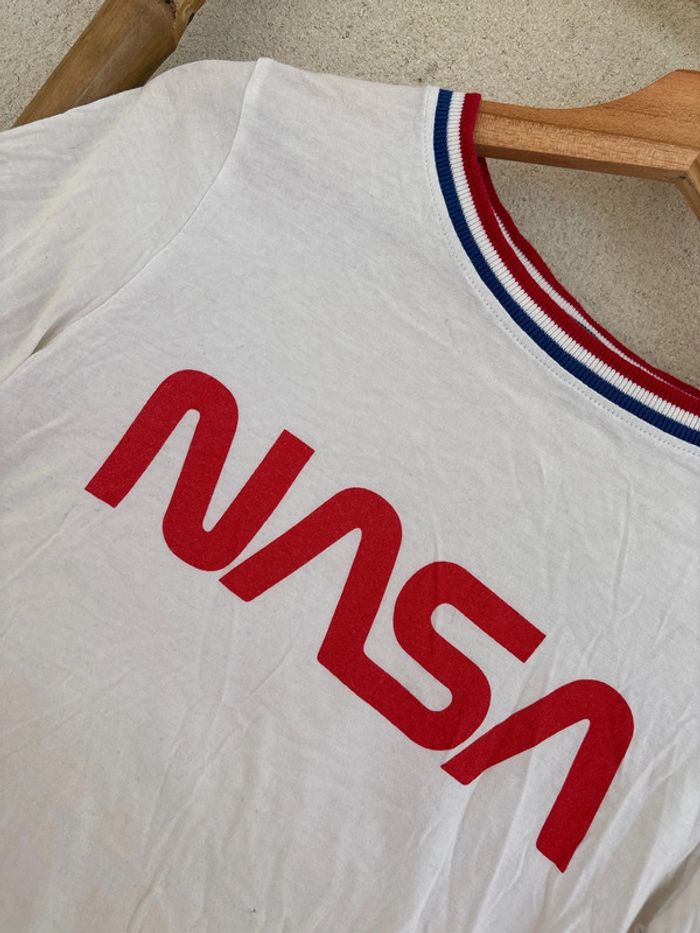 t shirt blanc et rouge Nasa - photo numéro 2