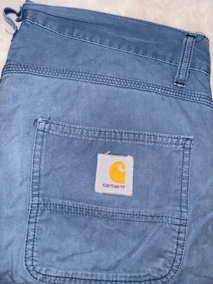 Short carhartt bleu taille 32 - photo numéro 2