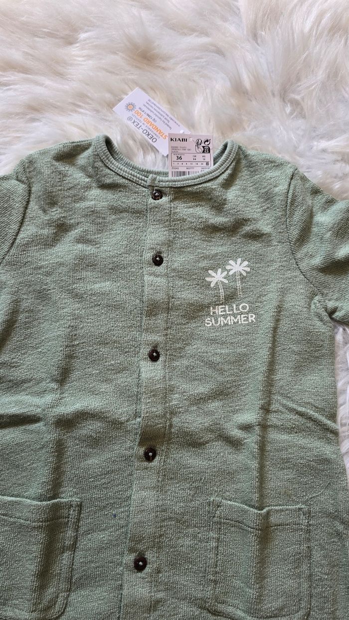 NEUVE(non portée) 🏷💙💙🤩😍 superbe  combishort  36 mois  Primptemps/ete (94cm) garçon💙💙😍🤩 - photo numéro 4