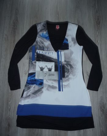 ROBE ML NOIRE ET MOTIFS "MISS CAPTAIN" - TAILLE 42 - n°07