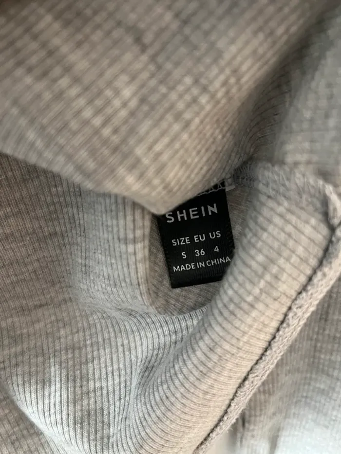 Body gris à manches longues SHEIN – Taille S (36/US 4) - photo numéro 3