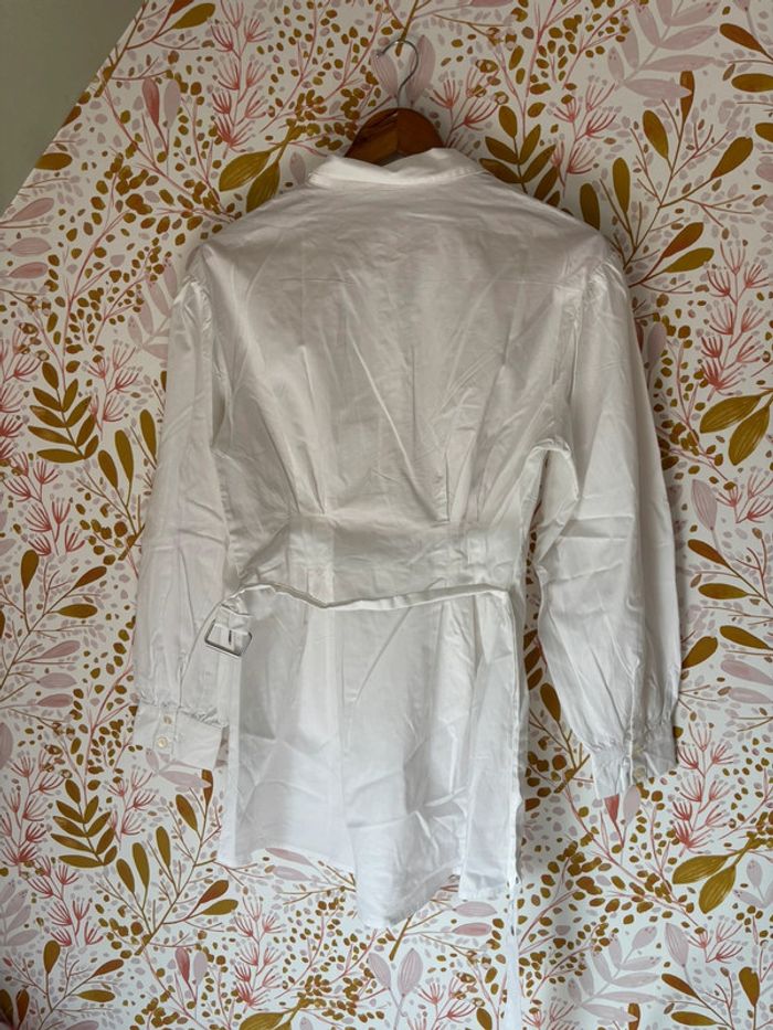 Robe chemise blanche bershka - photo numéro 3