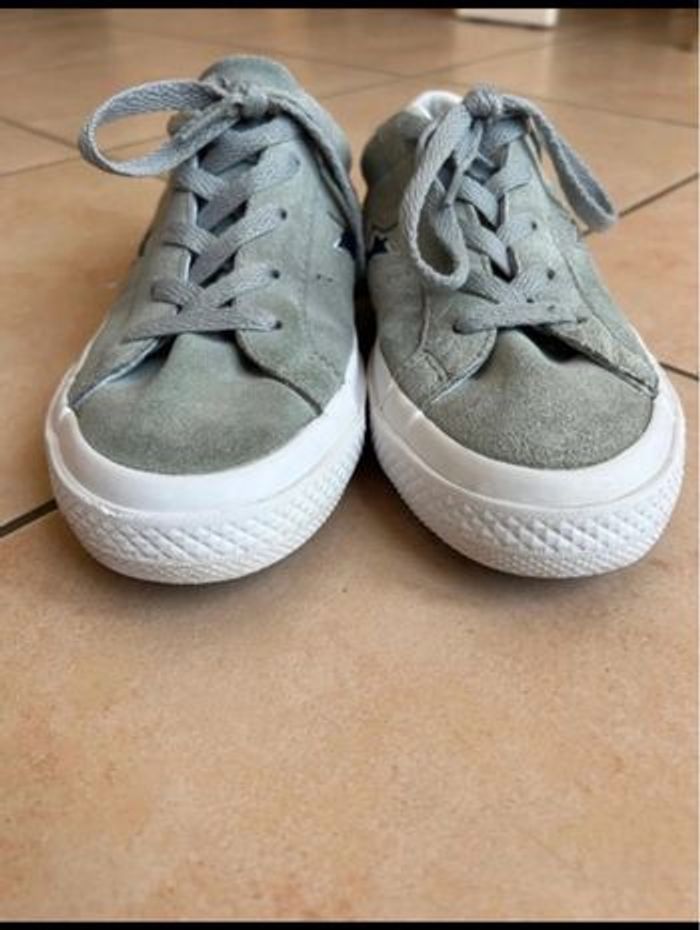 Baskets converse grise taille 35 - photo numéro 3