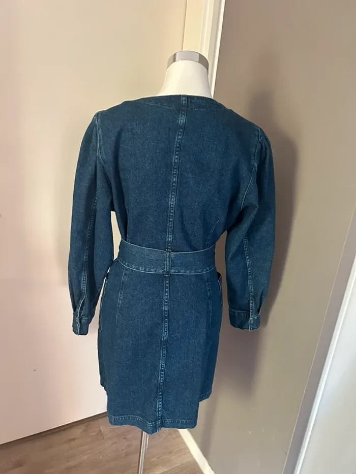 Kaporal Robe portefeuille en jean bleu femme - photo numéro 6