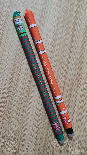 Legami Lutin Noel 2024 + Poisson Némo Limited Edition 1ère édition = 2 Stylos Effaçables Neufs
